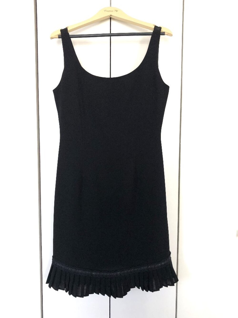 TRIO LBD Black Sleeveless Fringe Hemmed Cocktail Dress Flapper Costume Size 6